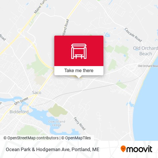 Ocean Park & Hodgeman Ave map