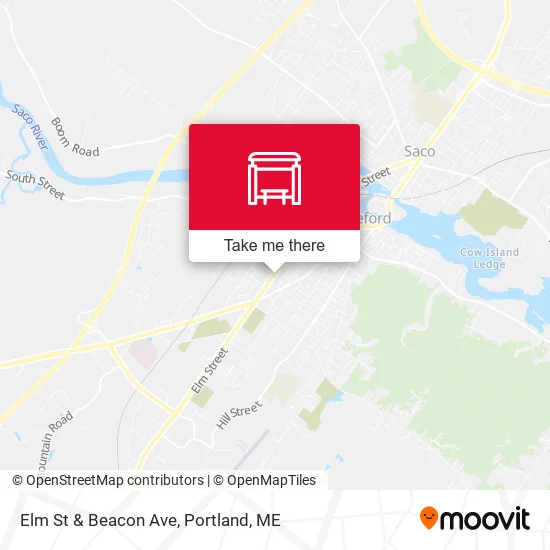 Mapa de Elm St & Beacon Ave