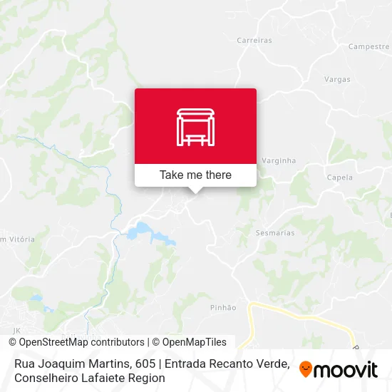 Rua Joaquim Martins, 605 | Entrada Recanto Verde map