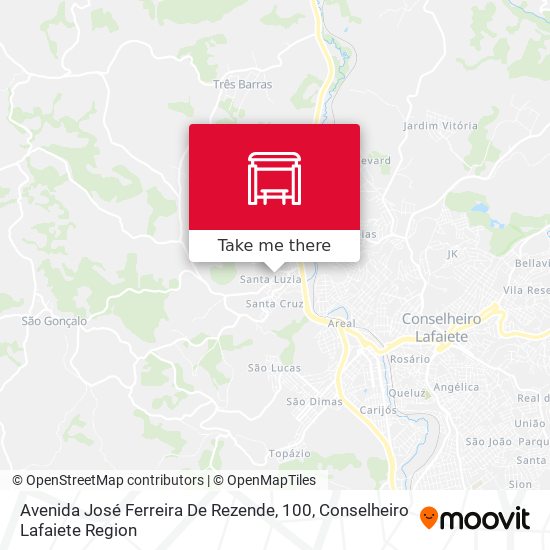 Avenida José Ferreira De Rezende, 100 map