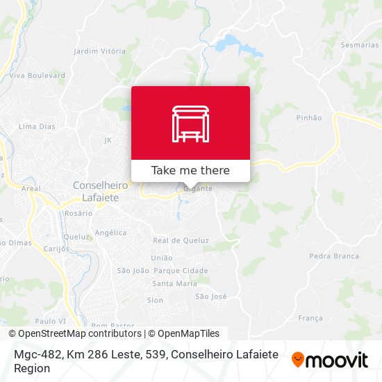 Mgc-482, Km 286 Leste, 539 map