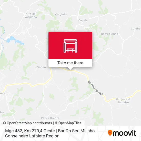 Mgc-482, Km 279,4 Oeste | Bar Do Seu Milinho map