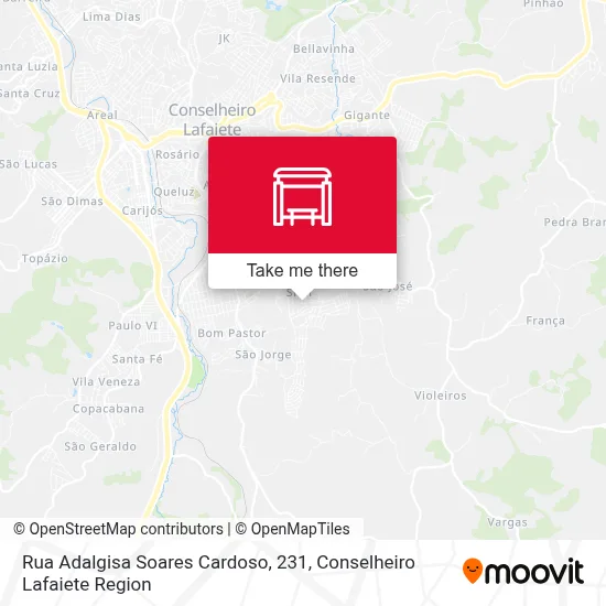 Rua Adalgisa Soares Cardoso, 231 map