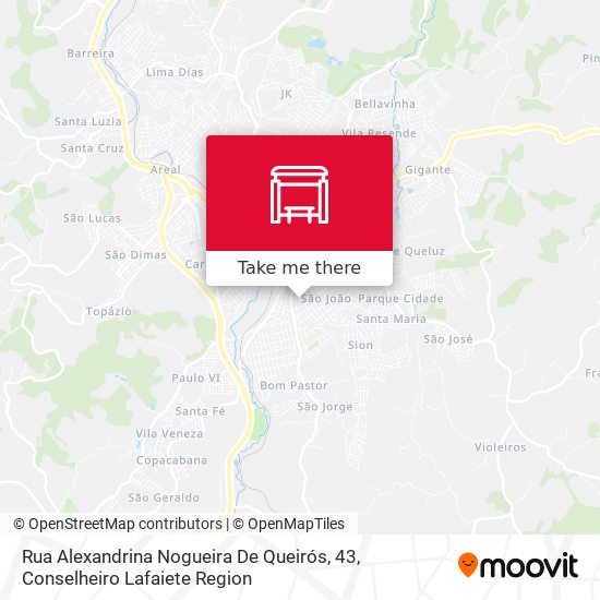 Mapa Rua Alexandrina Nogueira De Queirós, 43