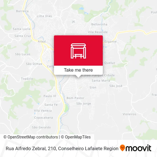 Rua Alfredo Zebral, 210 map