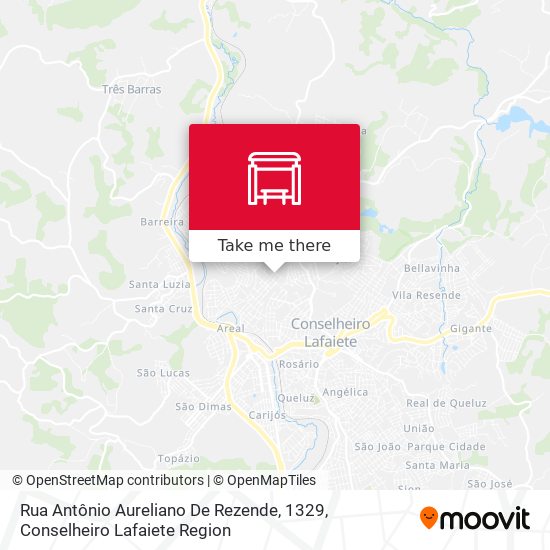 Rua Antônio Aureliano De Rezende, 1329 map