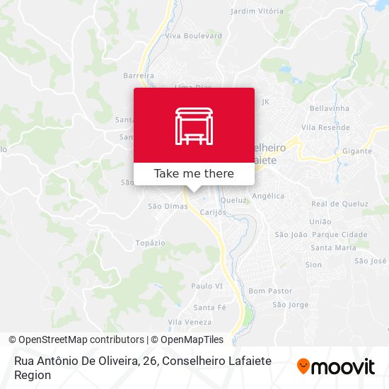 Rua Antônio De Oliveira, 26 map