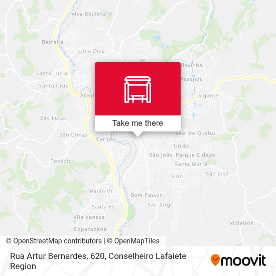 Rua Artur Bernardes, 620 map