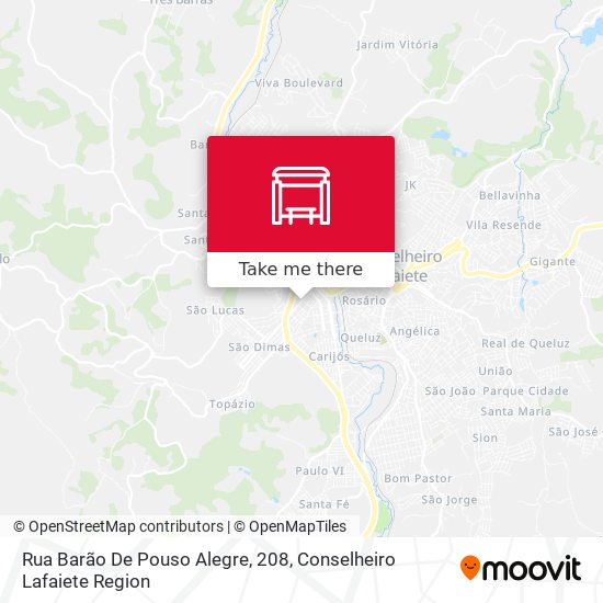 Mapa Rua Barão De Pouso Alegre, 208