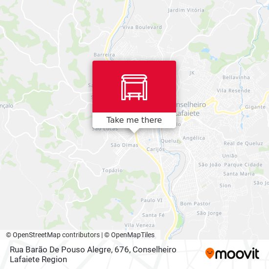 Mapa Rua Barão De Pouso Alegre, 676