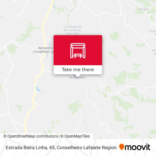 Estrada Beira Linha, 45 map