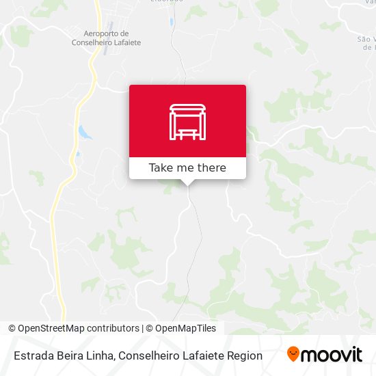 Estrada Beira Linha map