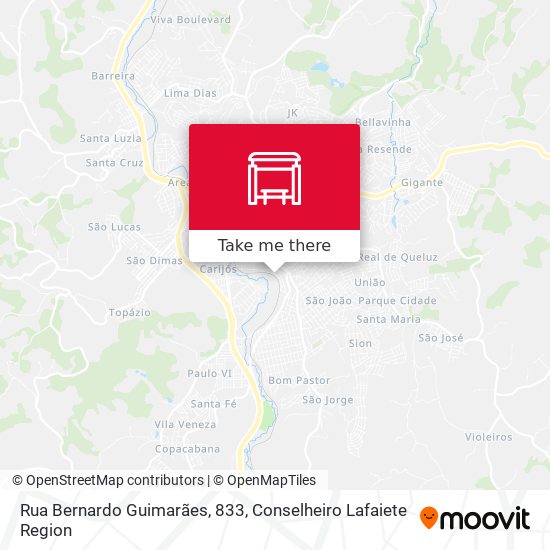 Rua Bernardo Guimarães, 833 map