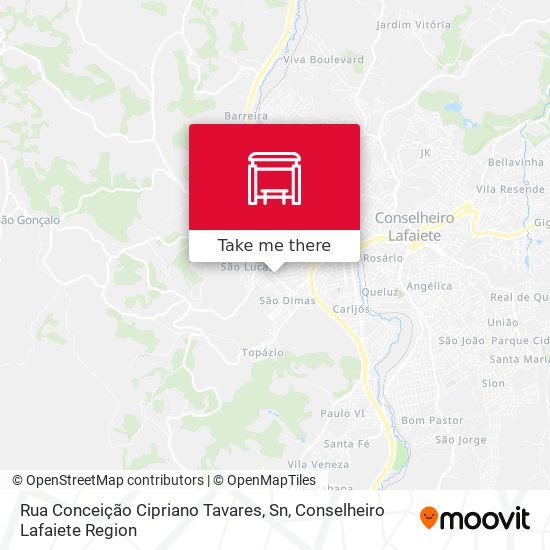 Rua Conceição Cipriano Tavares, Sn map
