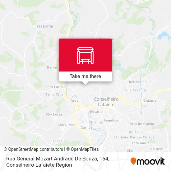 Rua General Mozart Andrade De Souza, 154 map