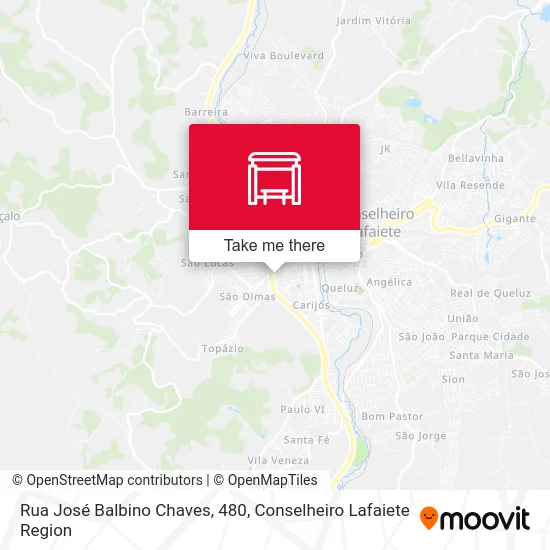 Rua José Balbino Chaves, 480 map