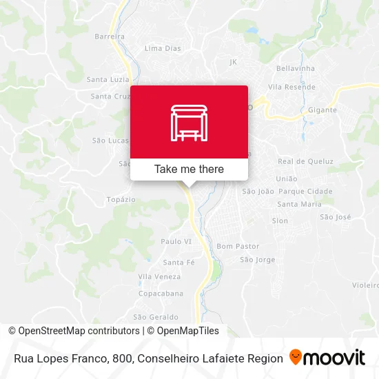 Rua Lopes Franco, 800 map
