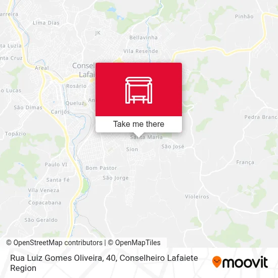 Rua Luiz Gomes Oliveira, 40 map
