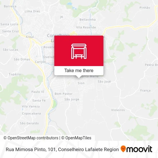 Rua Mimosa Pinto, 101 map