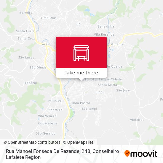 Rua Manoel Fonseca De Rezende, 248 map