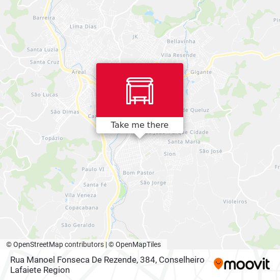 Rua Manoel Fonseca De Rezende, 384 map