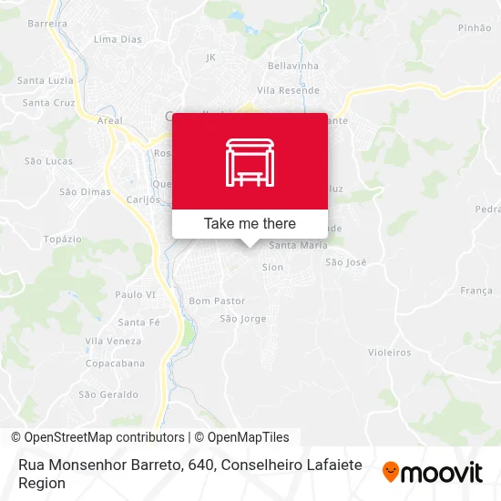 Rua Monsenhor Barreto, 640 map