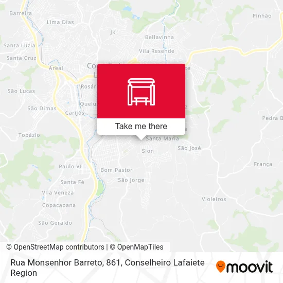 Rua Monsenhor Barreto, 861 map