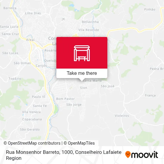 Rua Monsenhor Barreto, 1000 map