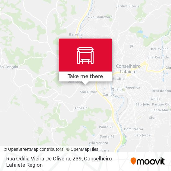 Rua Odília Vieira De Oliveira, 239 map