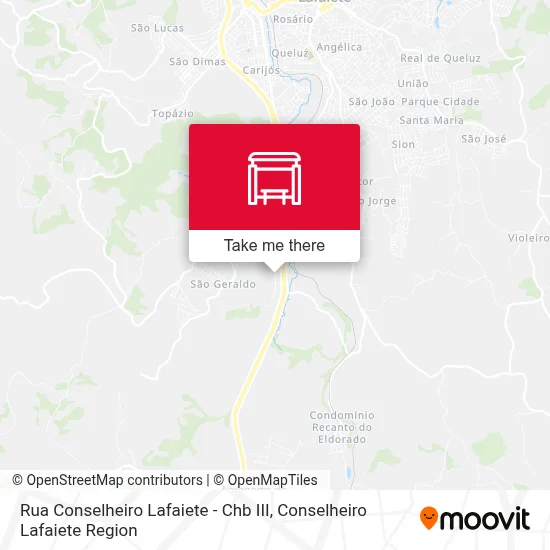 Rua Conselheiro Lafaiete - Chb III map