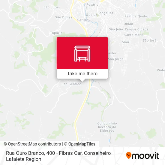 Rua Ouro Branco, 400 - Fibras Car map