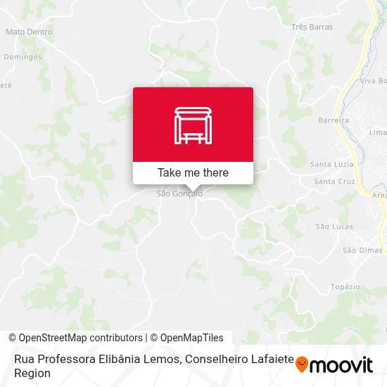 Rua Professora Elibânia Lemos map