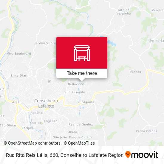 Rua Rita Reis Lélis, 660 map