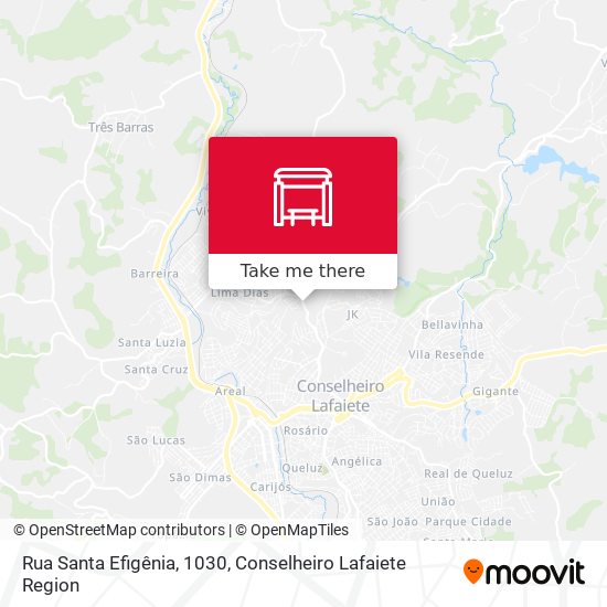 Rua Santa Efigênia, 1030 map