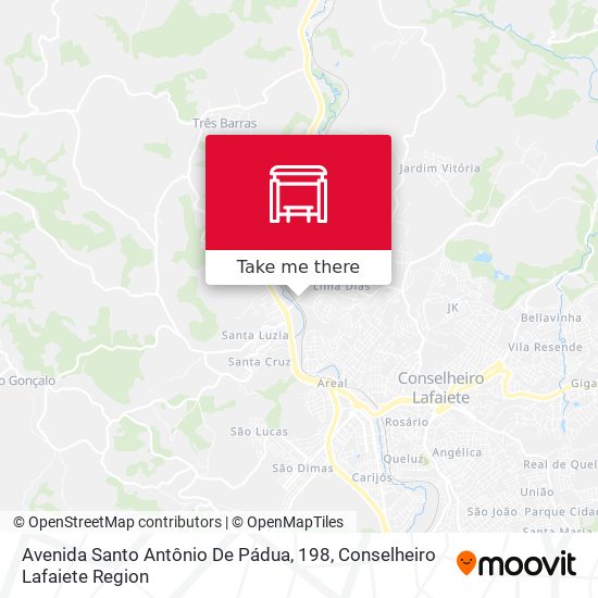 Avenida Santo Antônio De Pádua, 198 map