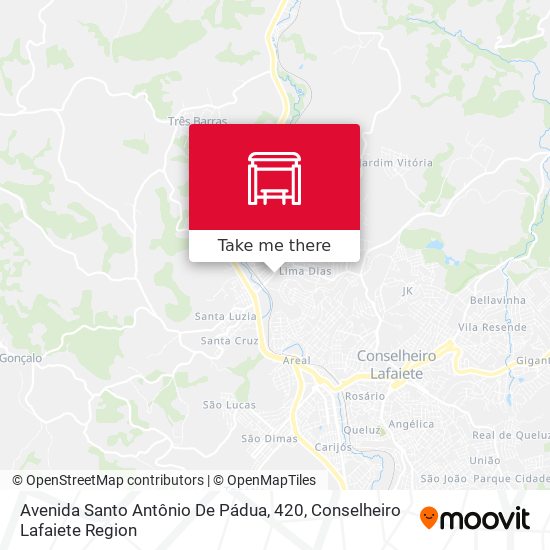 Avenida Santo Antônio De Pádua, 420 map
