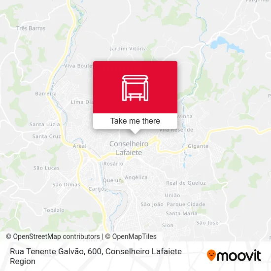 Rua Tenente Galvão, 600 map