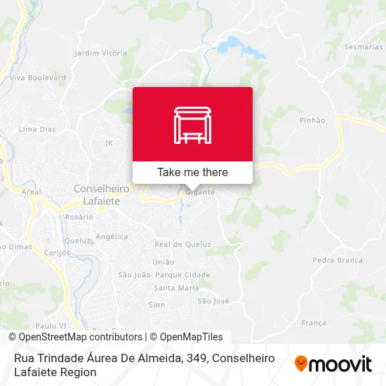 Rua Trindade Áurea De Almeida, 349 map