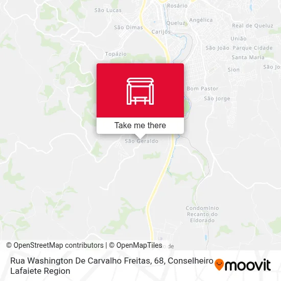 Rua Washington De Carvalho Freitas, 68 map