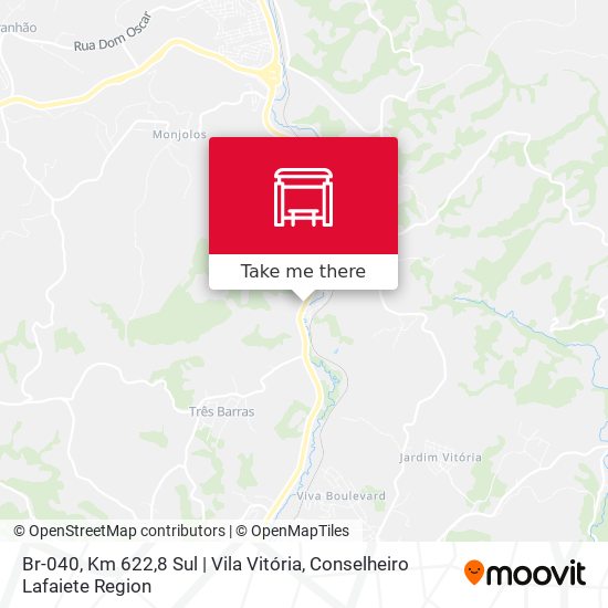 Br-040, Km 622,8 Sul | Vila Vitória map