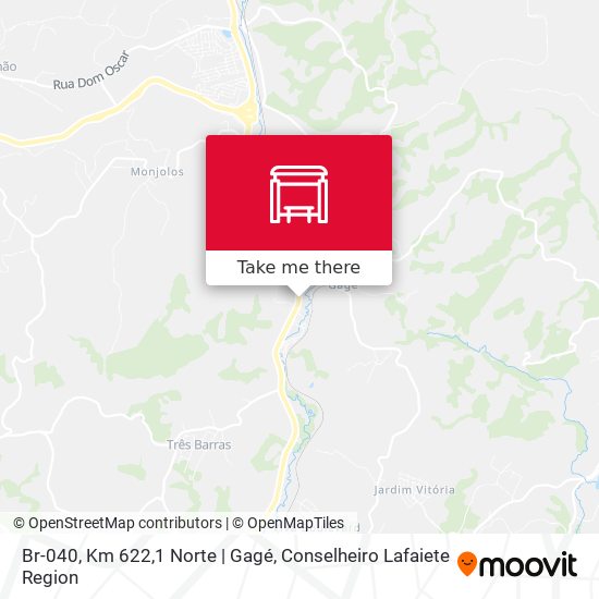 Br-040, Km 622,1 Norte | Gagé map