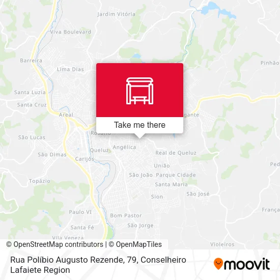 Rua Políbio Augusto Rezende, 79 map