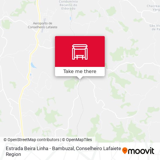 Estrada Beira Linha - Bambuzal map
