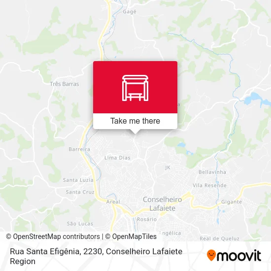 Mapa Rua Santa Efigênia, 2230