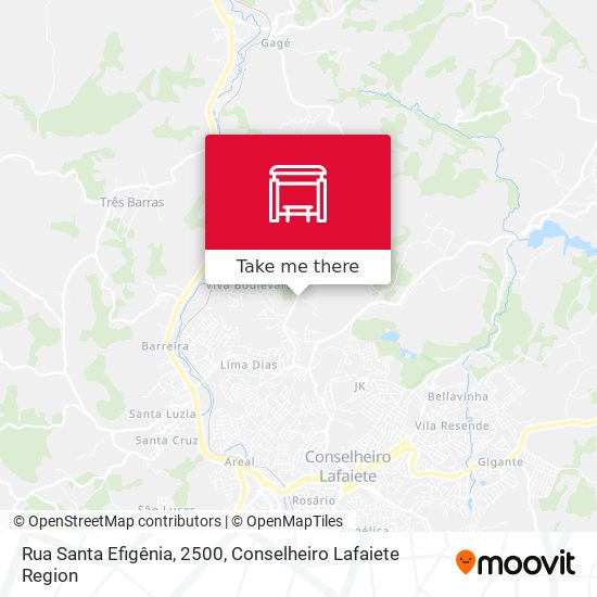 Rua Santa Efigênia, 2500 map