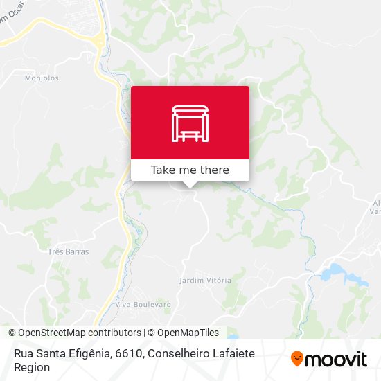 Rua Santa Efigênia, 6610 map