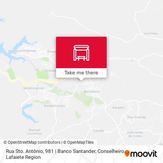Rua Sto. Antônio, 981 | Banco Santander map