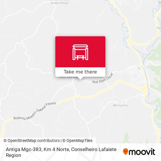 Antiga Mgc-383, Km 4 Norte map