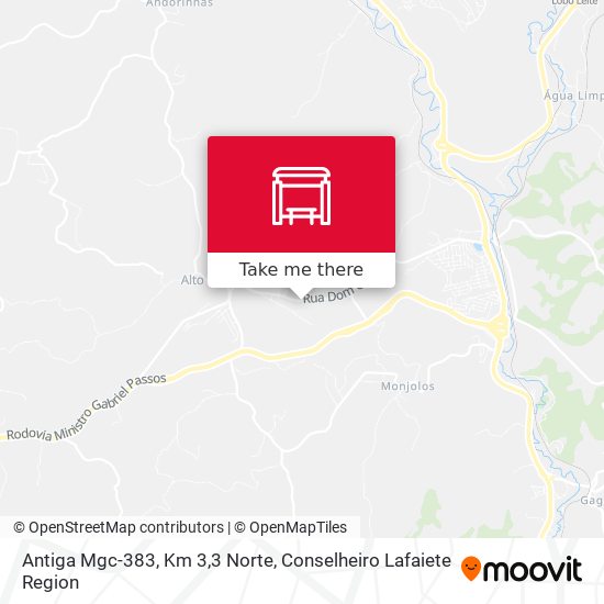 Antiga Mgc-383, Km 3,3 Norte map