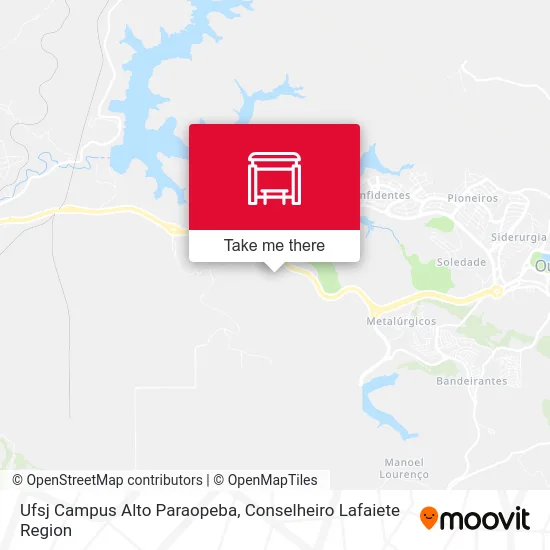 Ufsj Campus Alto Paraopeba map